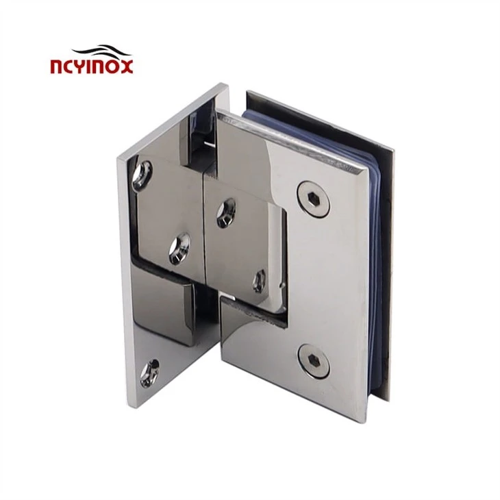 90 Degree Single Side Glass To Wall Shower Door Hinge