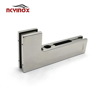 JM-032BL Formmontierte Türklemme aus Aluminium für Glastüren