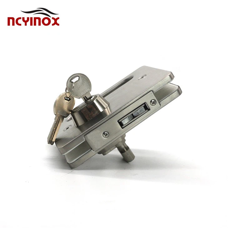 Stainless Steel Double Side Door Control With Glass Door Lock