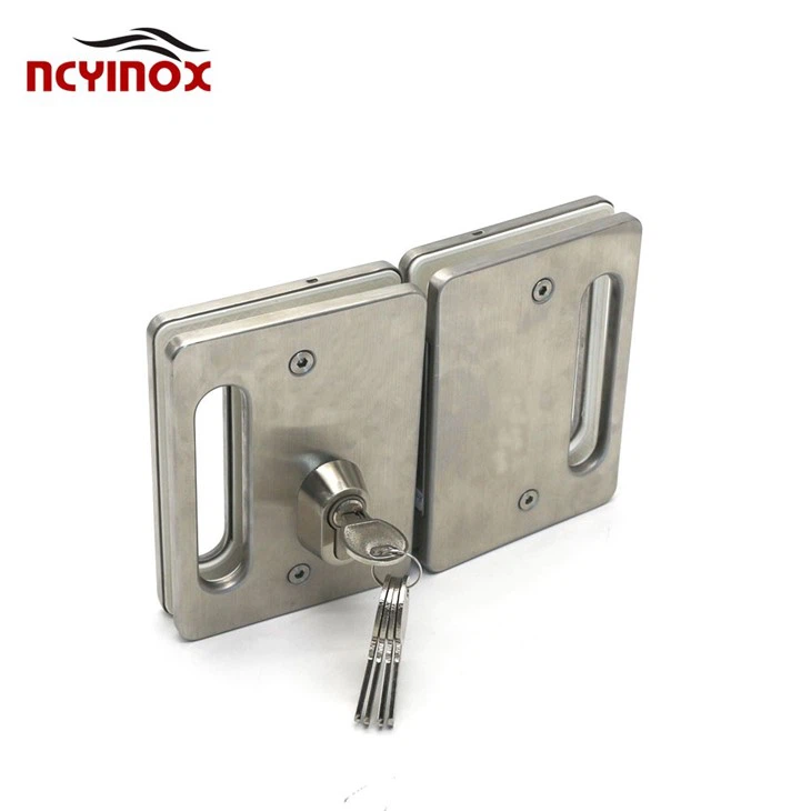 Stainless Steel Double Side Door Control With Glass Door Lock