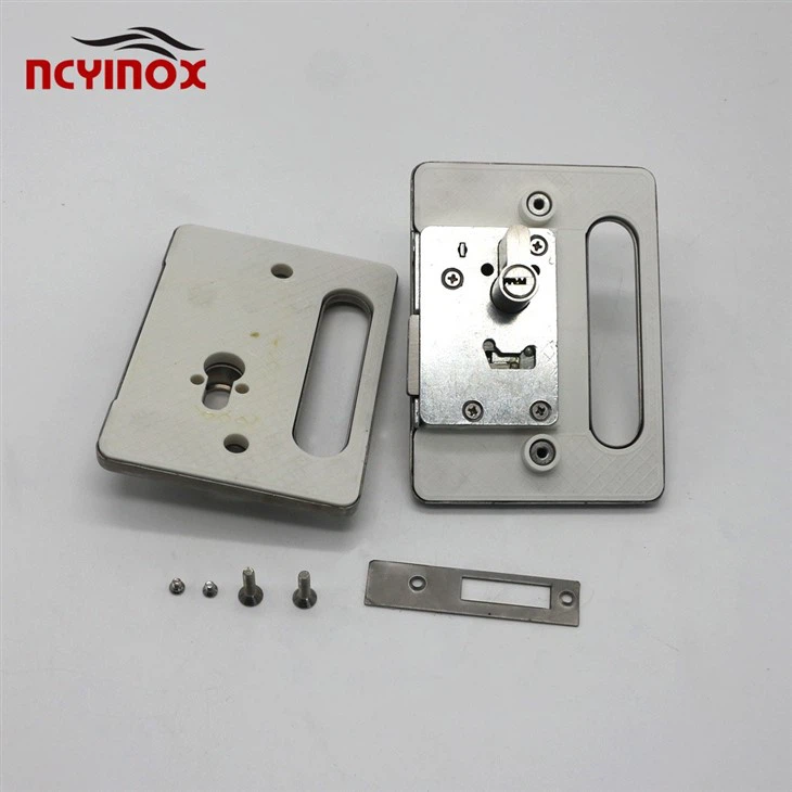 Stainless Steel Double Side Door Control With Glass Door Lock