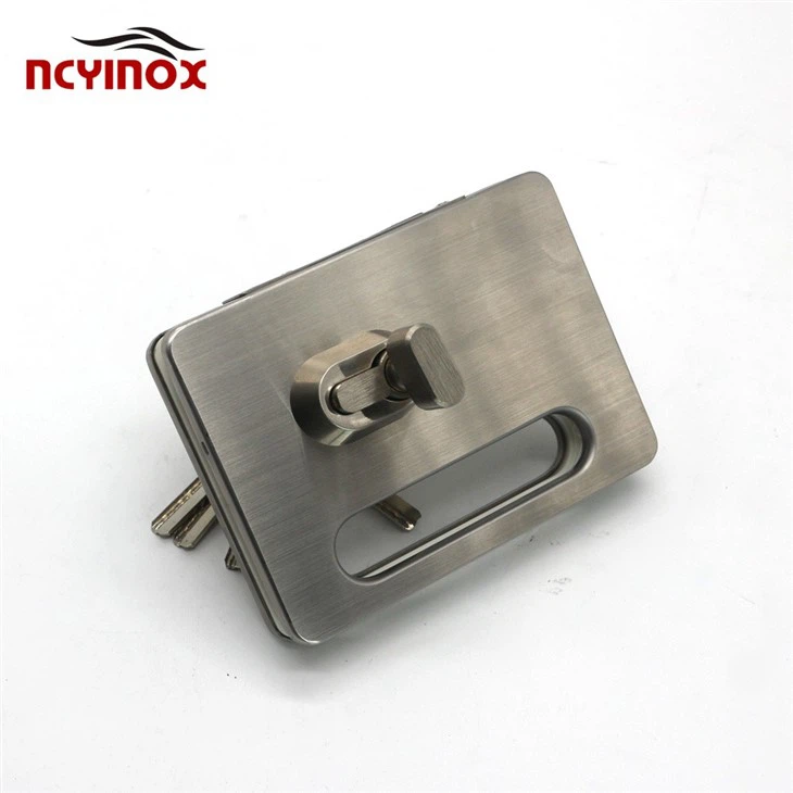 Stainless Steel Double Side Door Control With Glass Door Lock
